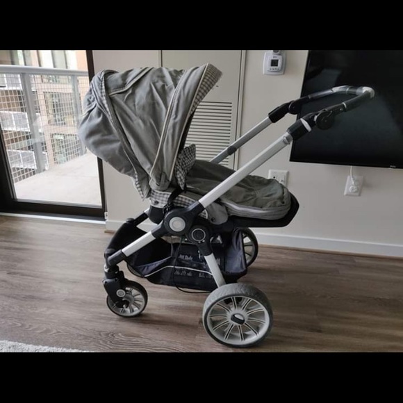 German baby stroller with a bassinet - Picture 2 of 8